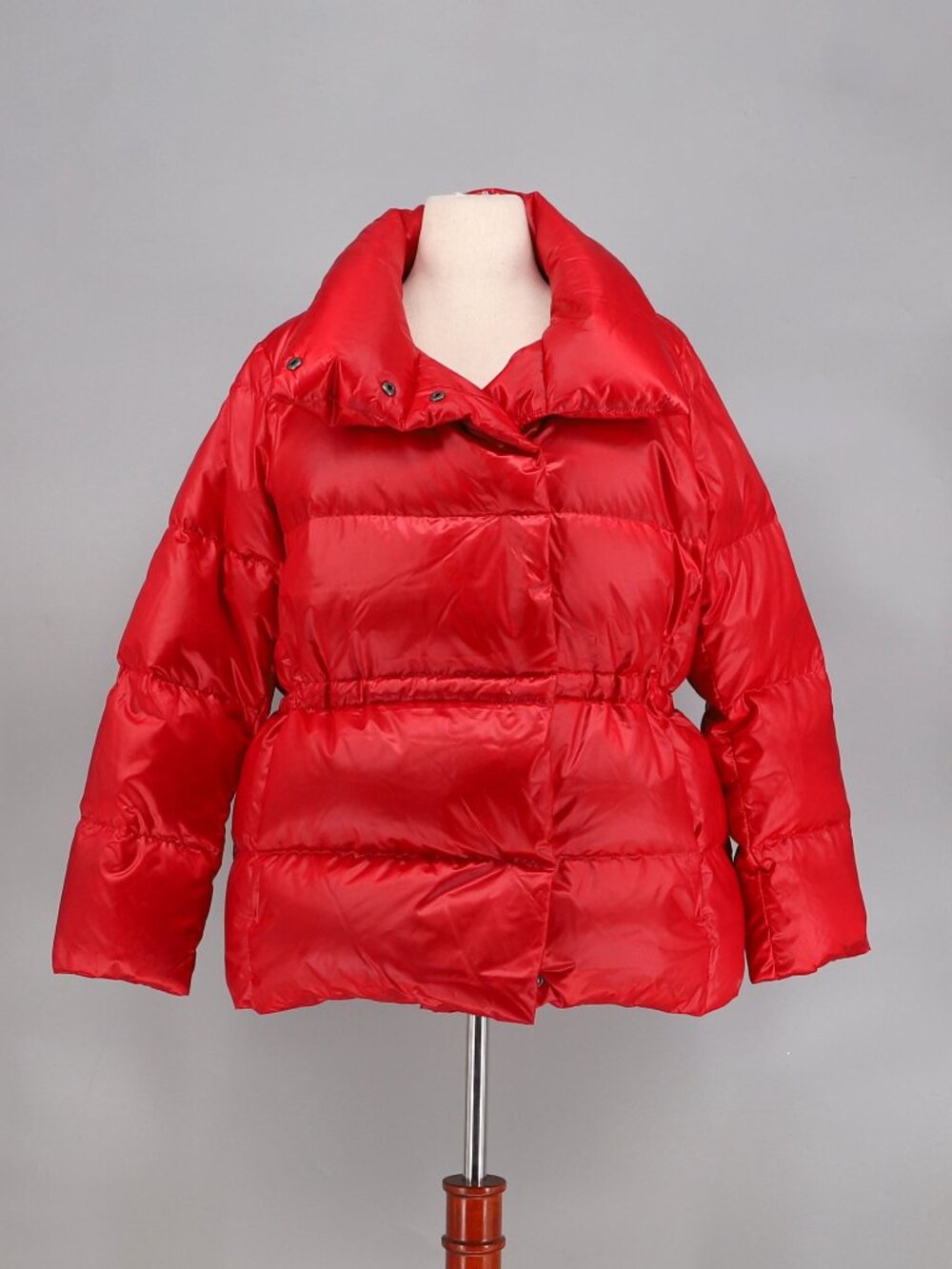 LANDS' END Women's Red 600 Fill Down Hyper Dry Wrap Puffer Jacket Size XLp